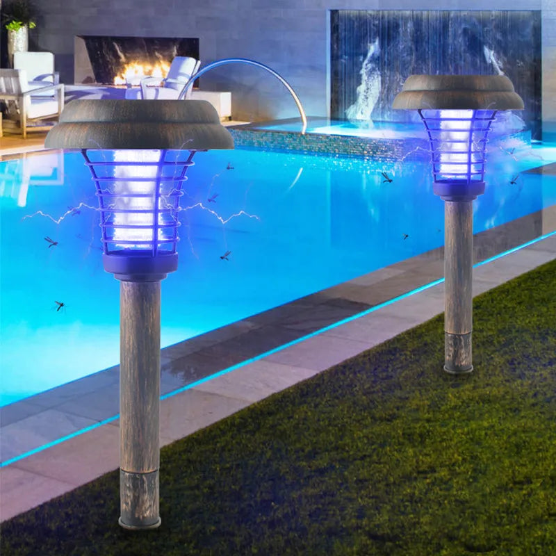 Solar Gartenleuchte Mit Insektenvertreiber - LED Outdoor Lampe für Terrasse Und Garten