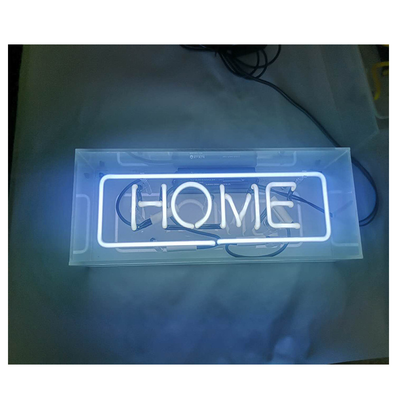 Neon Schild Acrylglas – LED Lichtbox für Wohnzimmer Und Schlafzimmer, Dekorative Tischlampe