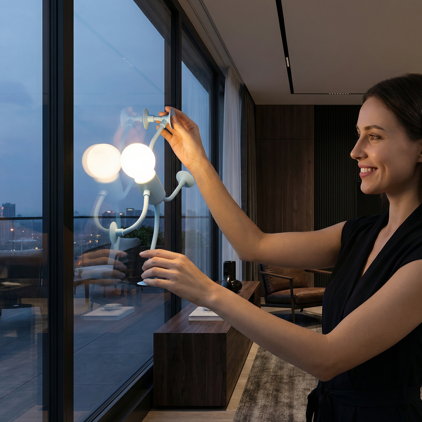 LED Lampe mit Saugnapf – Austauschbares und verspieltes Design für Dekoration