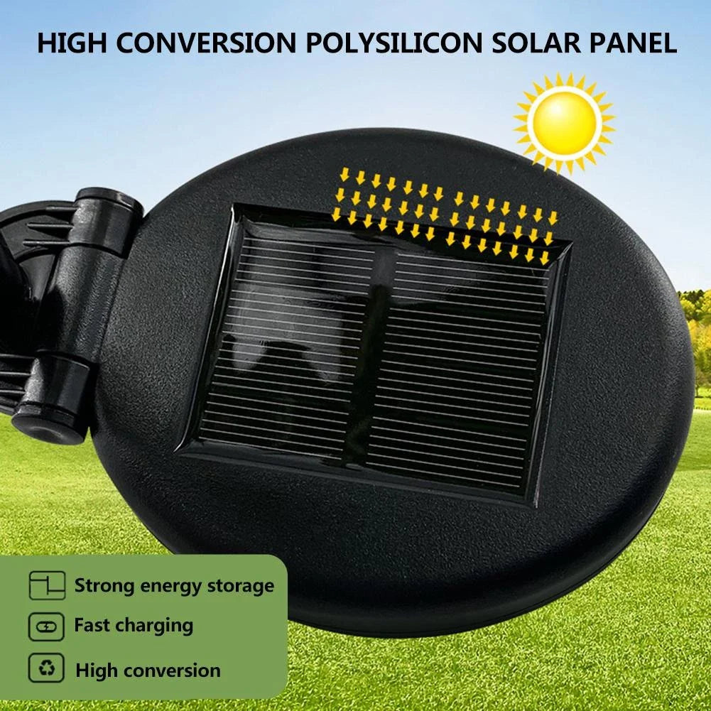 Solarbetriebene Rosen-Lichter – Gartenstecker mit Solarpanel für dekorative Beleuchtung