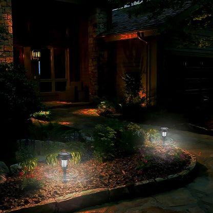 Solar Insektenvernichter Mit Led Licht – Wasserdichte Gartenleuchte Zur Mückenabwehr