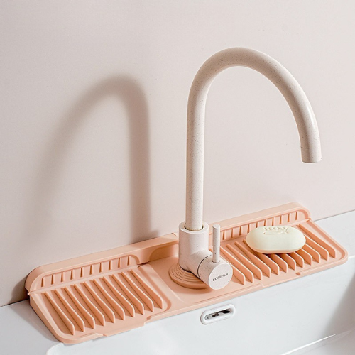 Wasserhahn-Spritzschutz aus Silikon – Abtropfmatte für Spüle & Waschbecken