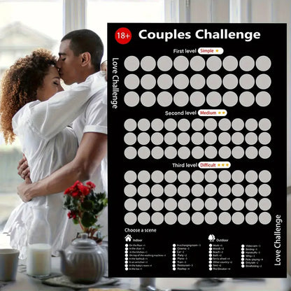Liebes Challenge Rubbelkarten für Paare