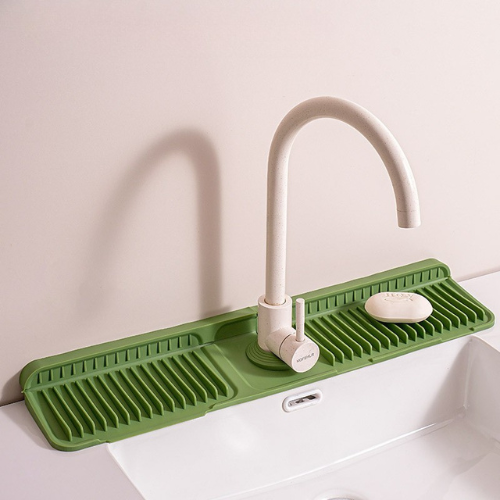 Wasserhahn-Spritzschutz aus Silikon – Abtropfmatte für Spüle & Waschbecken