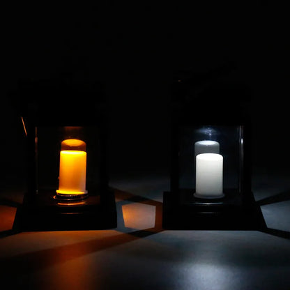 Solar Laterne Mit LED Kerze – Hängelampe für Garten Und Terrasse, Dekolicht für Außenbereich