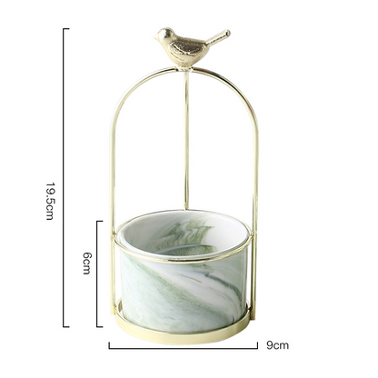Blumenpflanzgefäße mit Vogel-Design für Stilvolle Dekoration