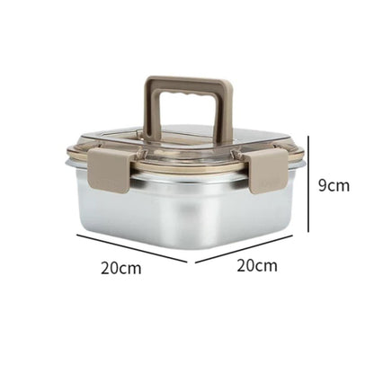Tragbare Edelstahl Frischhaltebox 1600ml