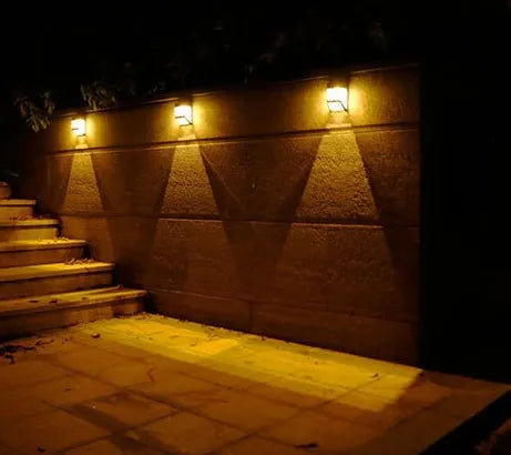 Solar Wandleuchte Mit LED – Moderne Außenbeleuchtung Für Garten Und Terrasse, Wandlampen