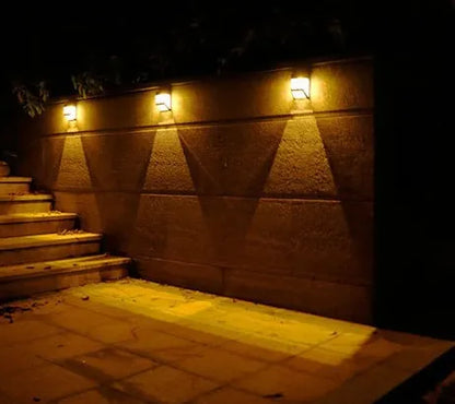 Solar Wandleuchte Mit LED – Moderne Außenbeleuchtung Für Garten Und Terrasse, Wandlampen