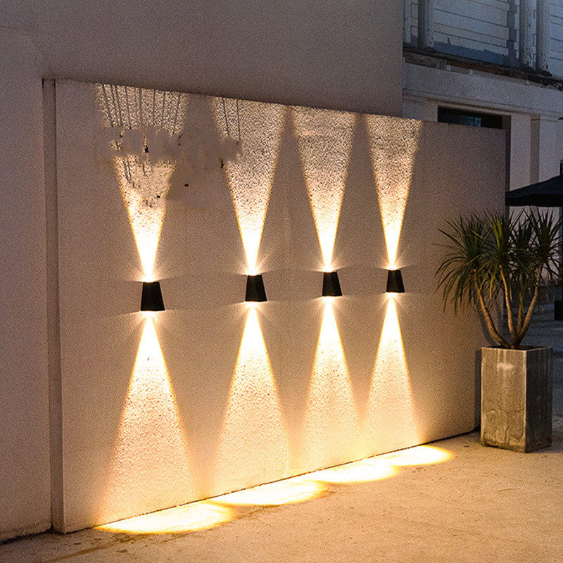 Moderne Led Außenwandleuchte Mit Up Und Down Licht – Wasserdichte Wandlampe Für Hausfassade Und Eingangsbereich