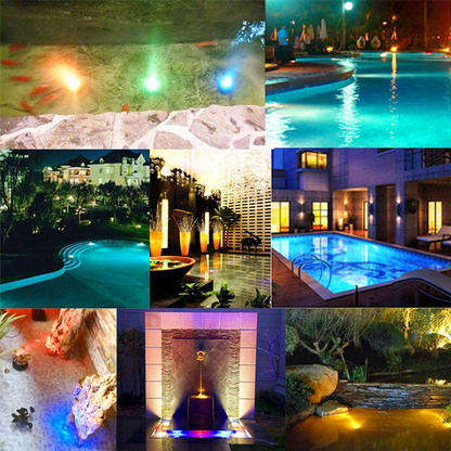 Unterwasser Led Licht Mit Fernbedienung – Rgb Multicolor Poolbeleuchtung Für Badezimmer Und Teiche