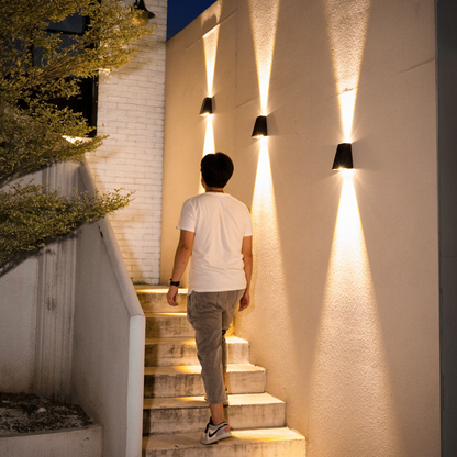 Moderne Led Außenwandleuchte Mit Up Und Down Licht – Wasserdichte Wandlampe Für Hausfassade Und Eingangsbereich