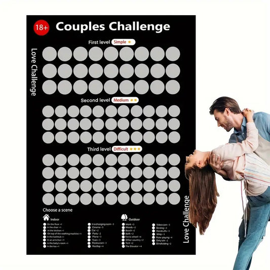 Liebes Challenge Rubbelkarten für Paare