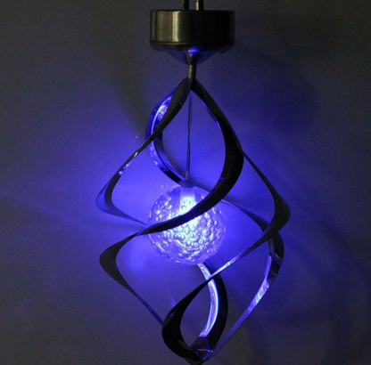 LED Solar Windspiel Mit Farbwechsel – Dekorative Gartenbeleuchtung für Außenbereich