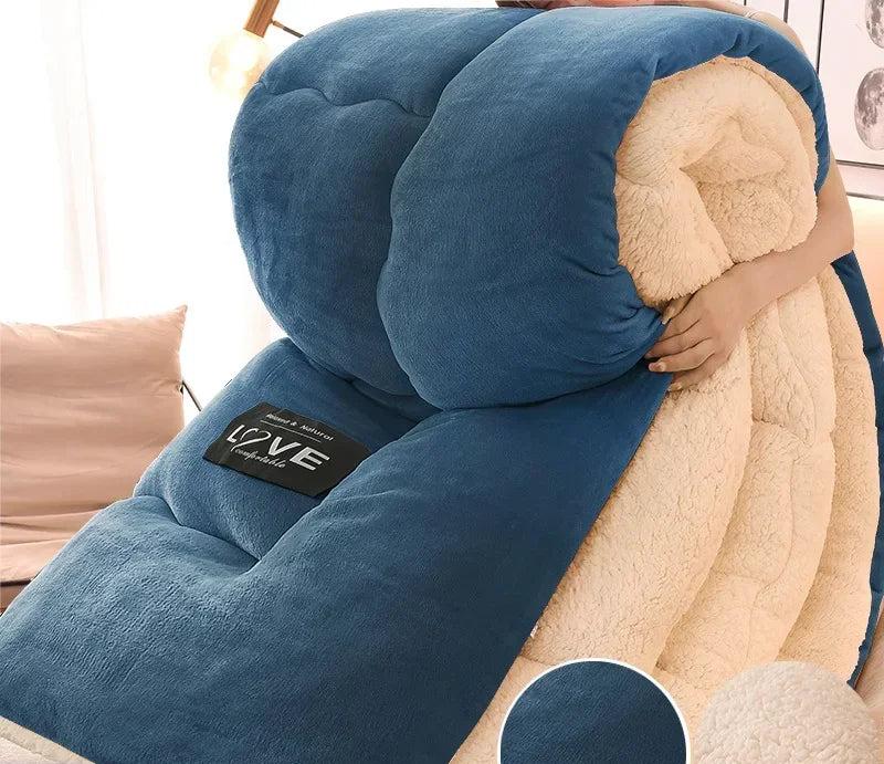 Premium Winterdecke Mit Doppelschicht Flanell-fleece