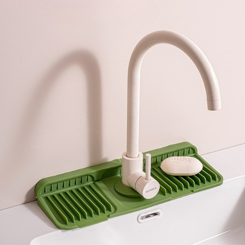 Wasserhahn-Spritzschutz aus Silikon – Abtropfmatte für Spüle & Waschbecken
