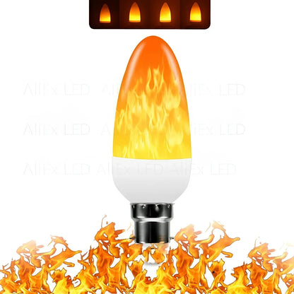 Flammen-Effekt Lampe – 9W LED Glühbirne mit Realistischem Flammenschein