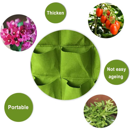 Filz Pflanzensack Für Vertikale Wandmontage – Drei-dimensionaler, Nicht-gewebter Pflanzbeutel