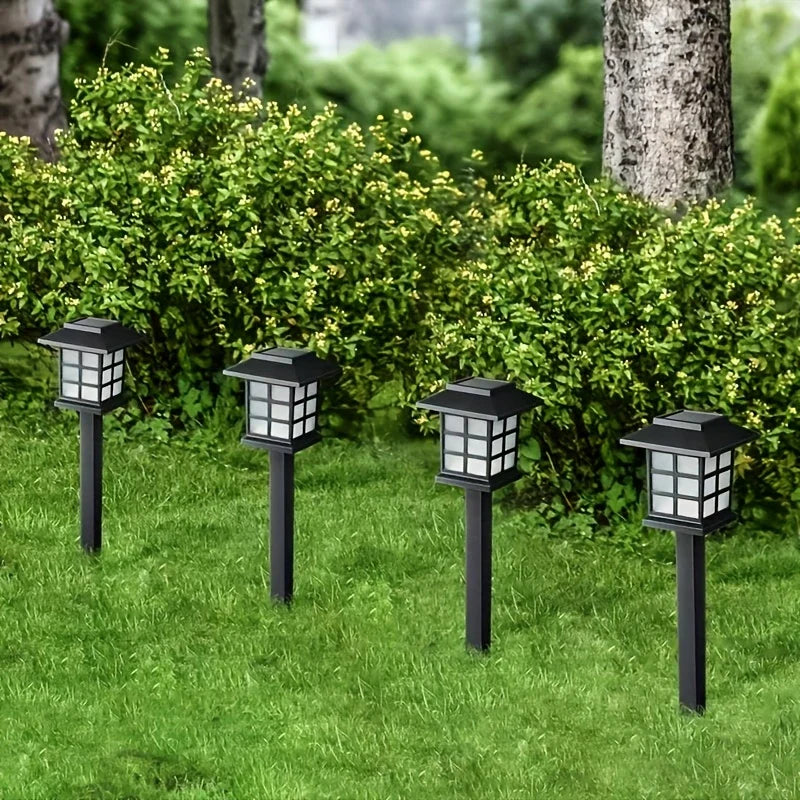 Solar Gartenleuchten im Laternenstil – Wasserdichte LED Wegbeleuchtung für Außenbereiche