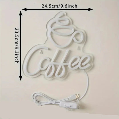 Neon LED Kaffeeschild für Wanddekoration