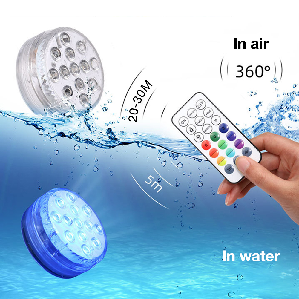 Unterwasser Led Licht Mit Fernbedienung – Rgb Multicolor Poolbeleuchtung Für Badezimmer Und Teiche