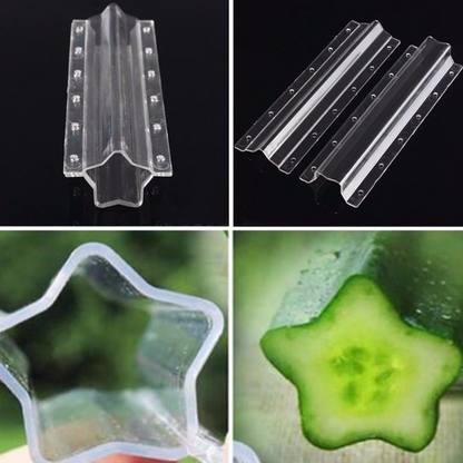 Sternform Gemüseform für Gurken – Kreative Formschiene für Obst und Gemüse