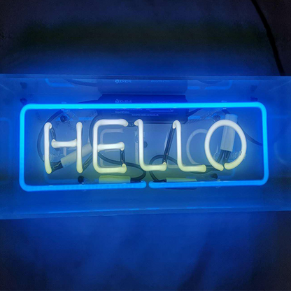 Neon Schild Acrylglas – LED Lichtbox für Wohnzimmer Und Schlafzimmer, Dekorative Tischlampe