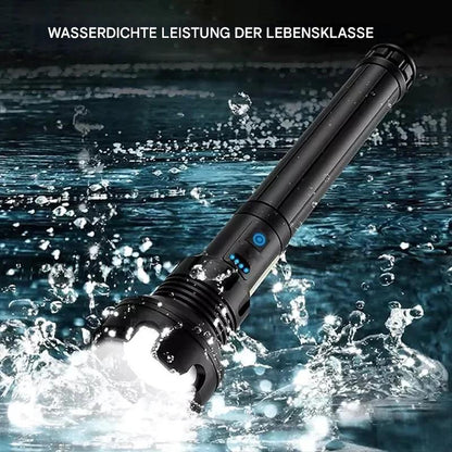 Taktische Taschenlampe – LED Taschenlampe mit Zoom & Powerbank-Funktion