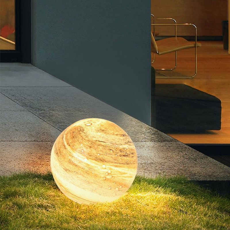 Solar Rasenleuchte – LED Gartenkugel Außenleuchte, wetterfest für Garten & Terrasse