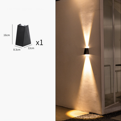 Moderne Led Außenwandleuchte Mit Up Und Down Licht – Wasserdichte Wandlampe Für Hausfassade Und Eingangsbereich