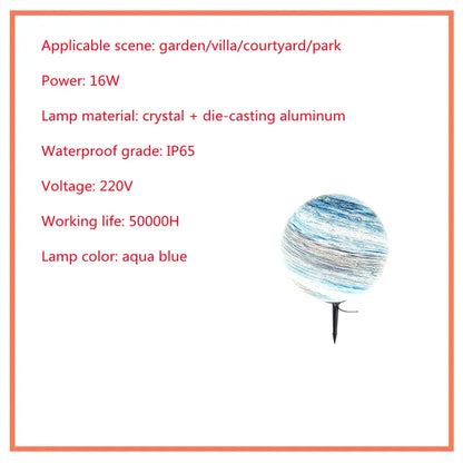 Solar Rasenleuchte – LED Gartenkugel Außenleuchte, wetterfest für Garten & Terrasse