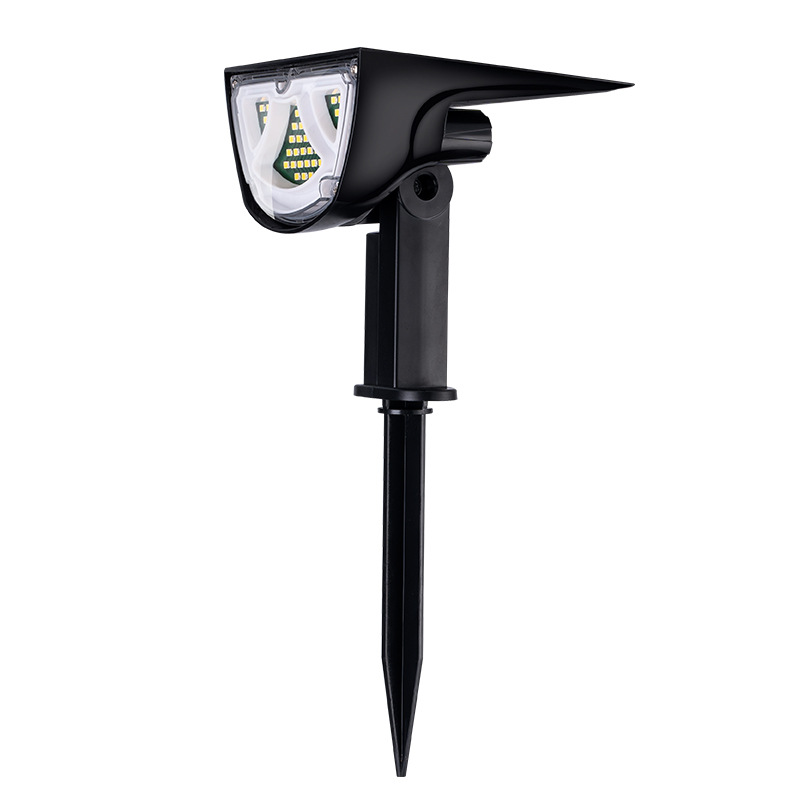 Solar LED Strahler – Außenbeleuchtung mit Solarplatte für Garten und Wege