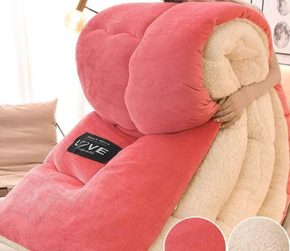 Premium Winterdecke Mit Doppelschicht Flanell-fleece