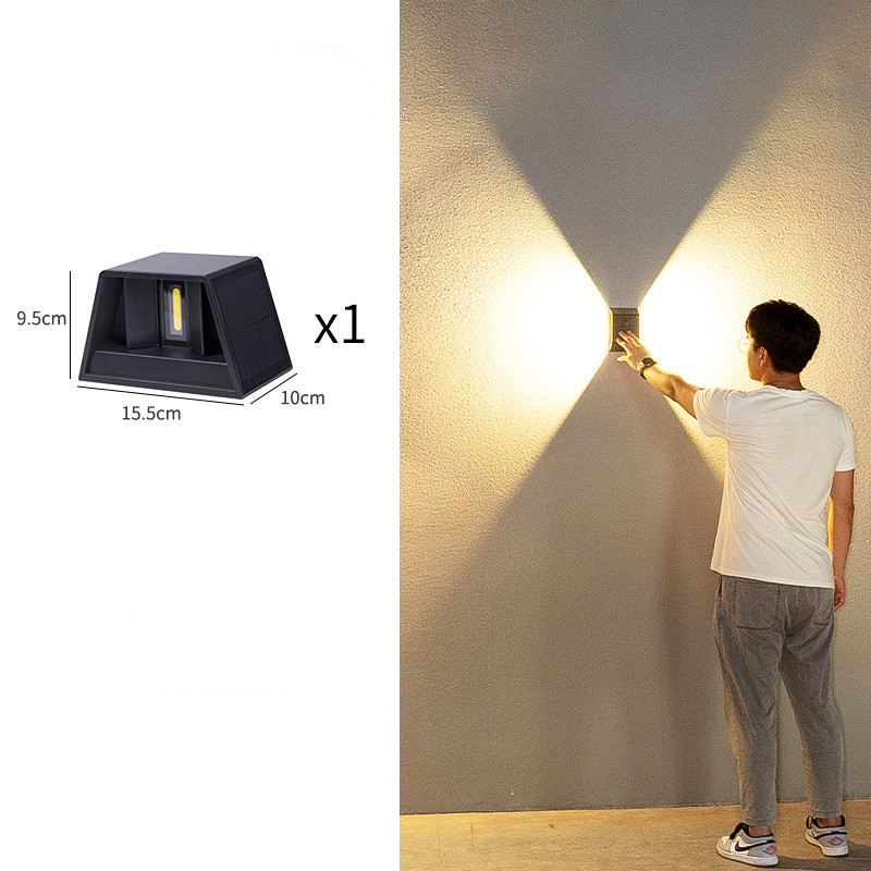 Moderne Led Außenwandleuchte Mit Up Und Down Licht – Wasserdichte Wandlampe Für Hausfassade Und Eingangsbereich
