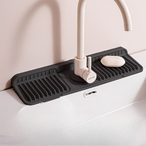 Wasserhahn-Spritzschutz aus Silikon – Abtropfmatte für Spüle & Waschbecken