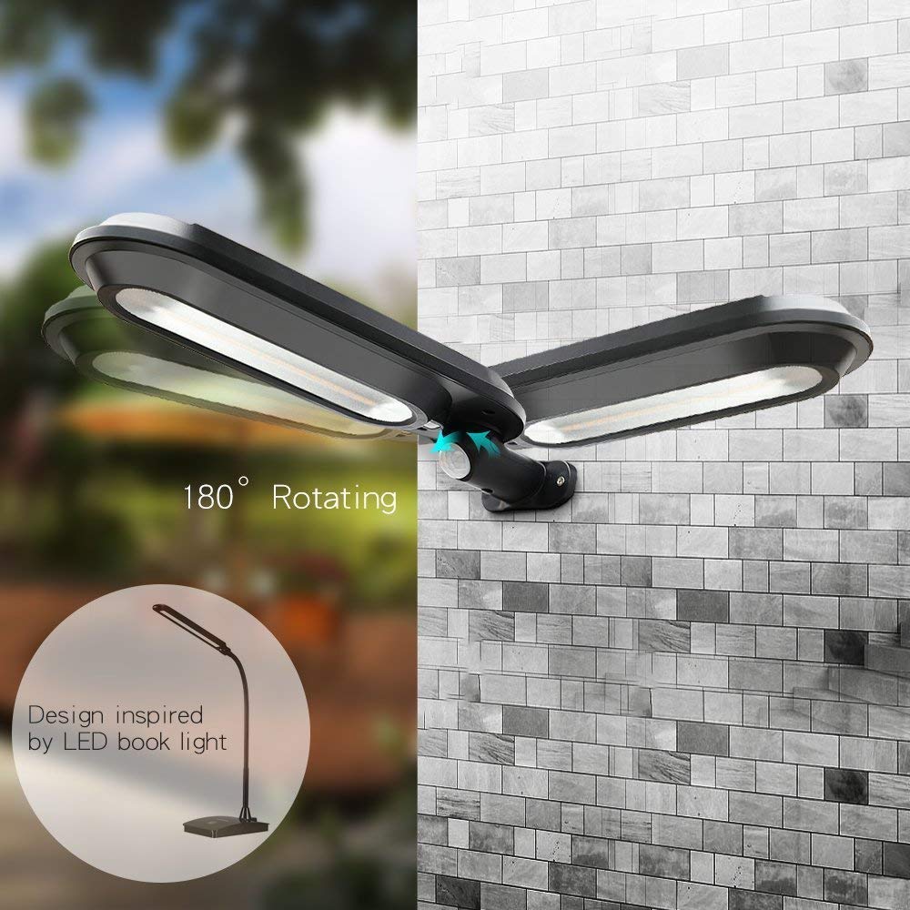 Solar Wandleuchte Mit Bewegungsmelder – LED Außenbeleuchtung für Garten UndTerrasse