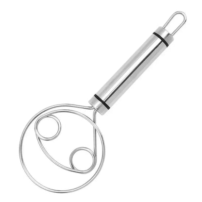 Robuster Edelstahl Danish Dough Whisk – Langlebiges, Ergonomisches Design für Vielseitiges Backen und Kochen