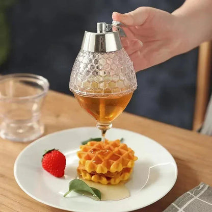 Stilvoller Honigspender mit Tropffreier Technologie – Präzise Dosierung ohne Kleckern