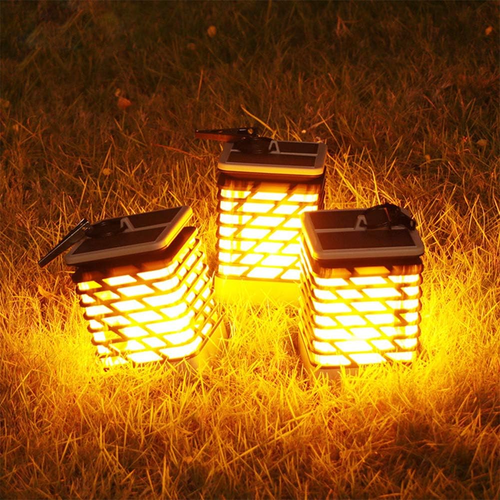 Solar LED Gartenlaterne Mit Rillen-Design – Dekorative Außenbeleuchtung für Garten