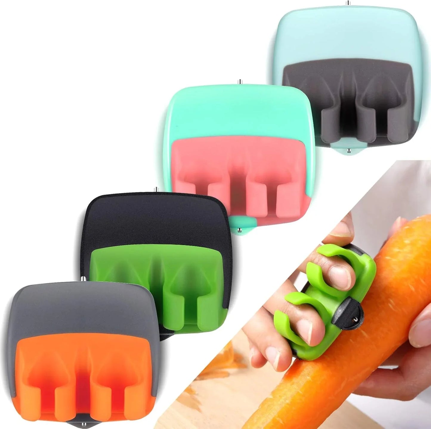4 Teiliges Finger Gemüseschäler Set