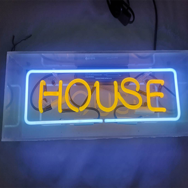 Neon Schild Acrylglas – LED Lichtbox für Wohnzimmer Und Schlafzimmer, Dekorative Tischlampe
