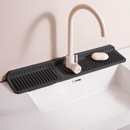 Wasserhahn-Spritzschutz aus Silikon – Abtropfmatte für Spüle & Waschbecken