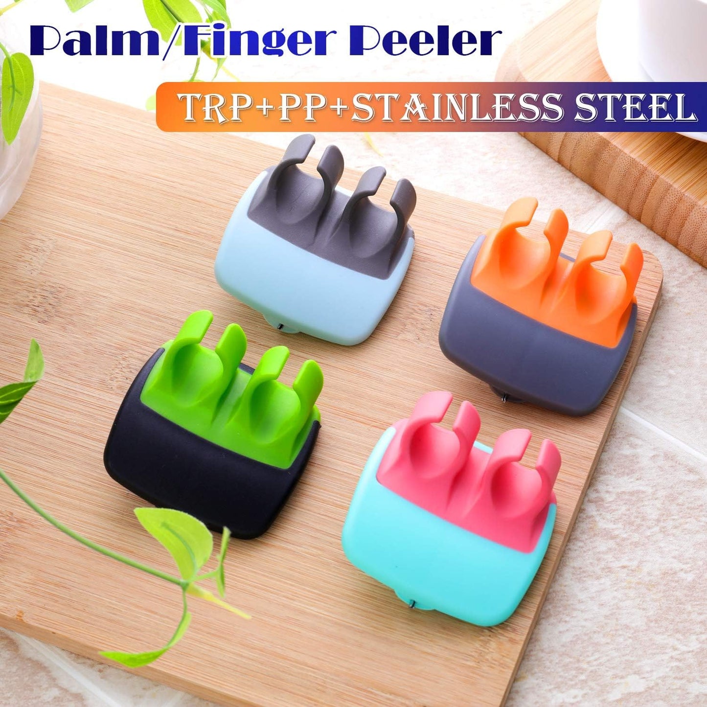 4 Teiliges Finger Gemüseschäler Set