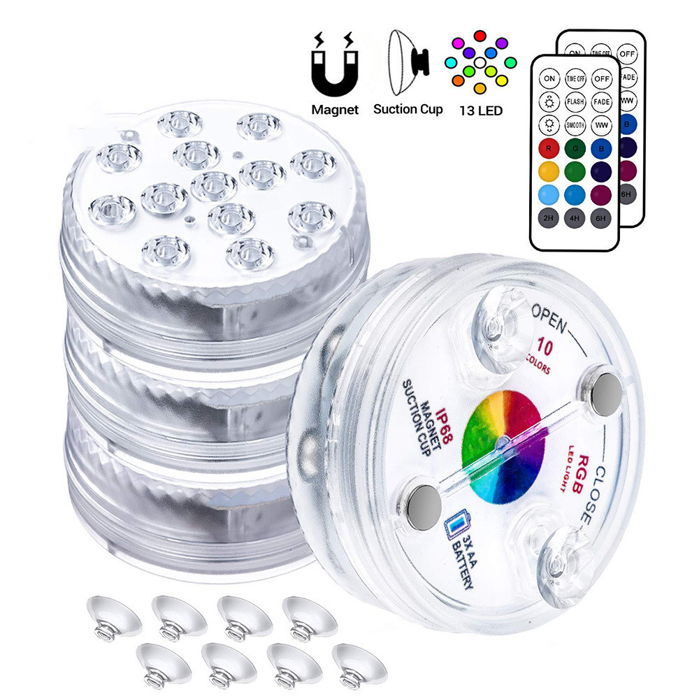 Unterwasser Led Licht Mit Fernbedienung – Rgb Multicolor Poolbeleuchtung Für Badezimmer Und Teiche