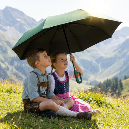 Premium-Automatik-Faltschirm für Sonne & Regen – Kompakt & windfest
