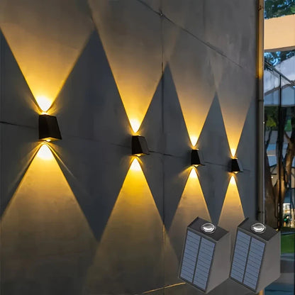 Moderne Led Außenwandleuchte Mit Up Und Down Licht – Wasserdichte Wandlampe Für Hausfassade Und Eingangsbereich
