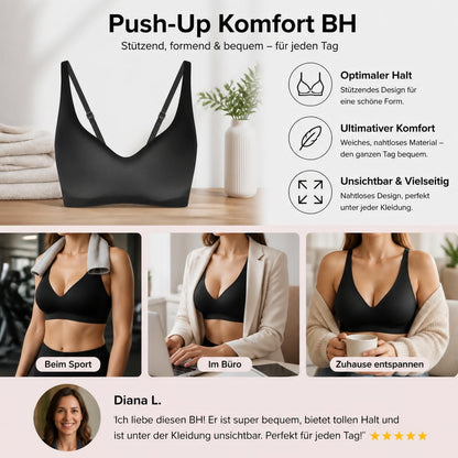 Push-Up Komfort BH – Stützend, formend & bequem für jeden Tag