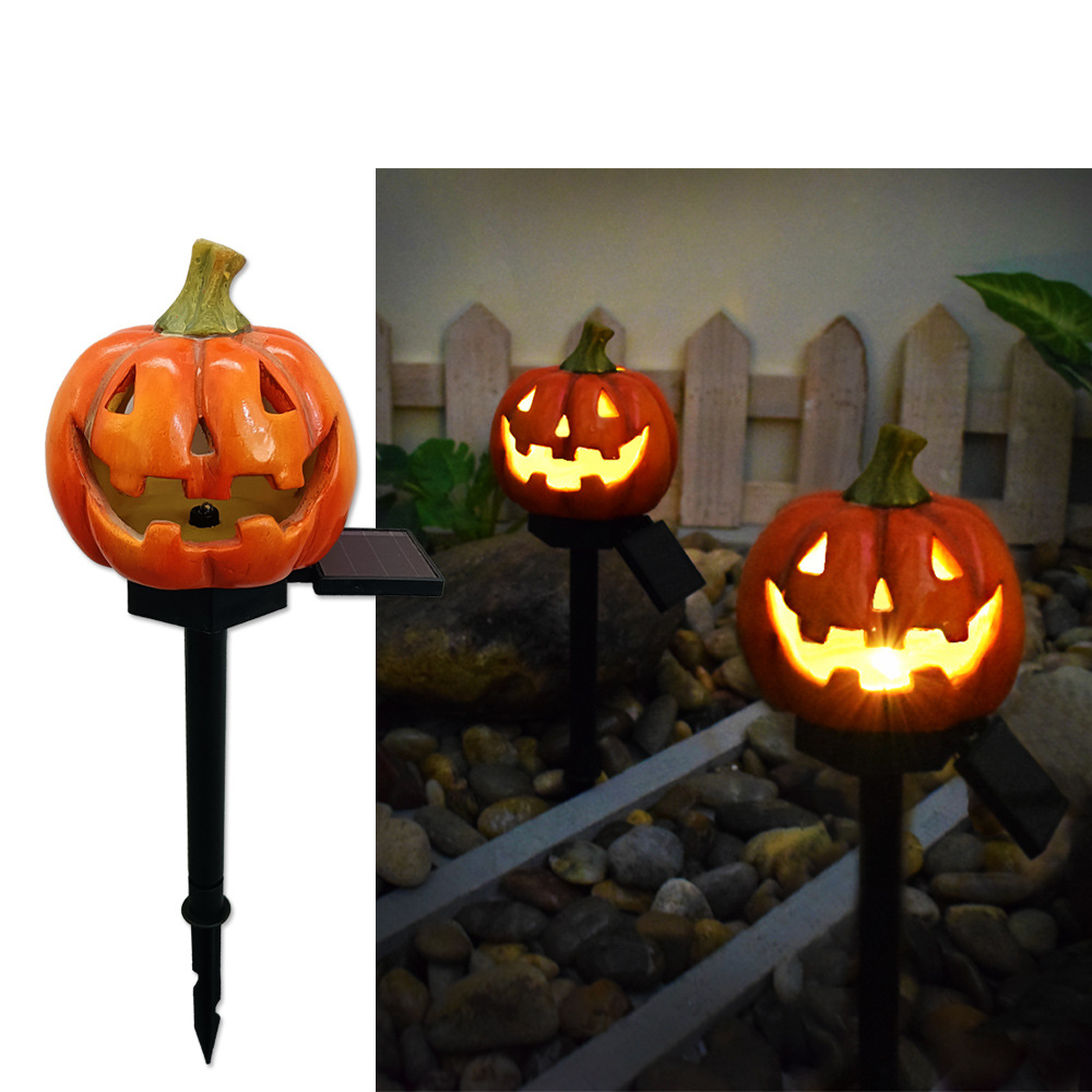 Halloween Solarleuchten – Dekorative LED Gartenlichter Mit Kürbis- Und Hexen-Motiven