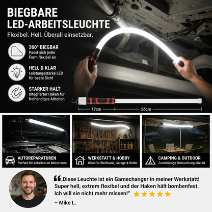Biegbare LED-Arbeitsleuchte