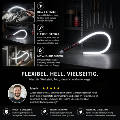Biegbare LED-Arbeitsleuchte